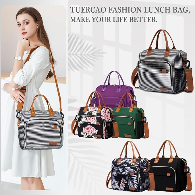 TuErCao Lunch Bag Women Insulated Lunch Box - Image 7
