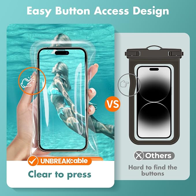 UNBREAKcable Waterproof Phone Pouch-2 Pack IPX8 Waterproof Phone Case - Image 6