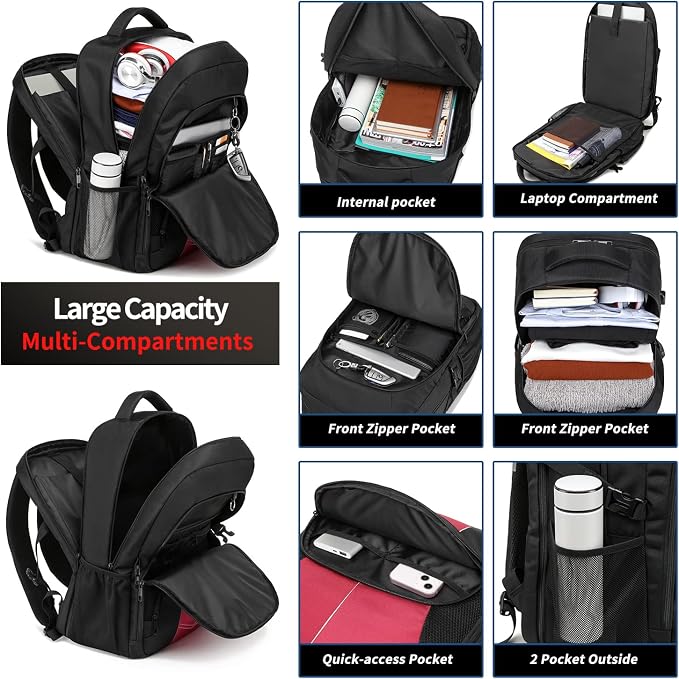 PUSLOM Extra Large Travel Laptop Backpack - Image 3