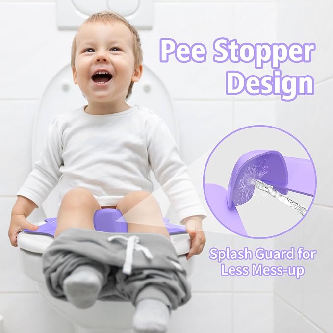 SKYROKU Foldable Kids Toilet Seat – Portable & Anti-Slip Travel Potty Training - Image 4