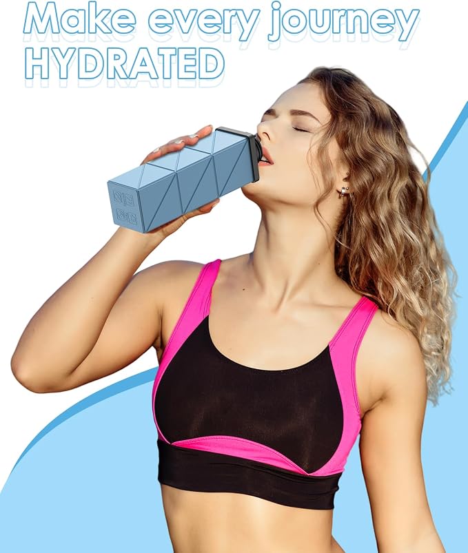 Collapsible Water Bottles, 2nd Generation Leakproof BPA-Free Travel Water - Image 5
