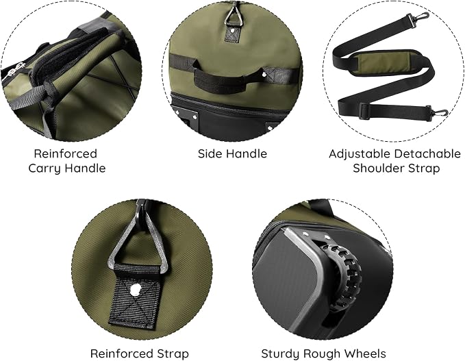 110L/140L Expandable Soft-Sided Foldable Duffle Bag - Image 7
