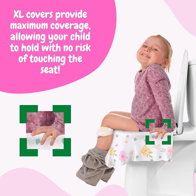 20 Pack Extra Large Disposable Toilet Seat Cover – Toddler Toilet Covers - Image 4
