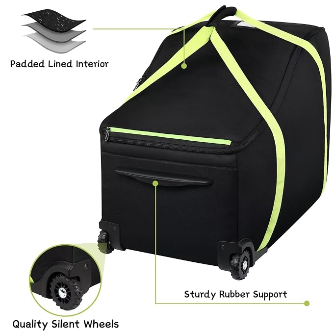 Baby Car Seat Travel Bag Fit Chicco Keyfit 35 and Anti-rebound Bar Base - Image 6