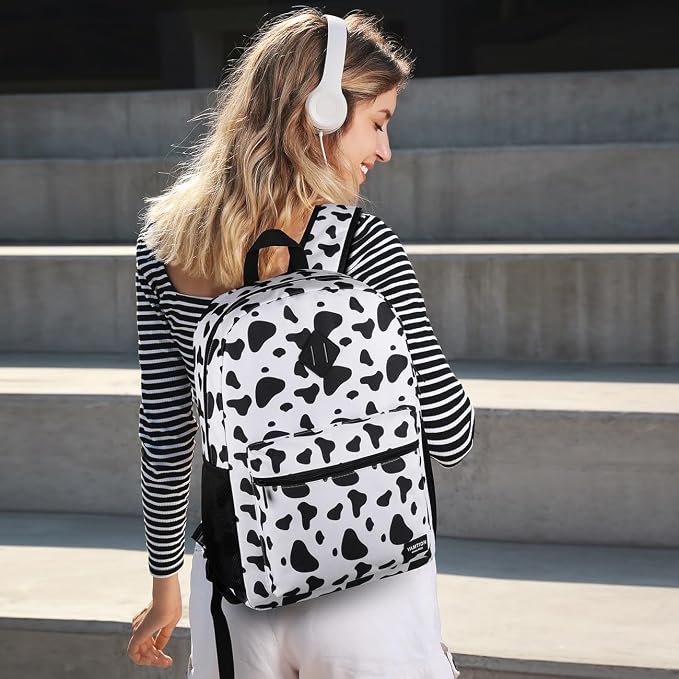 Unisex School Backpack, Classic Casual Bookbag Adults and Teens Schoolbag - Image 2