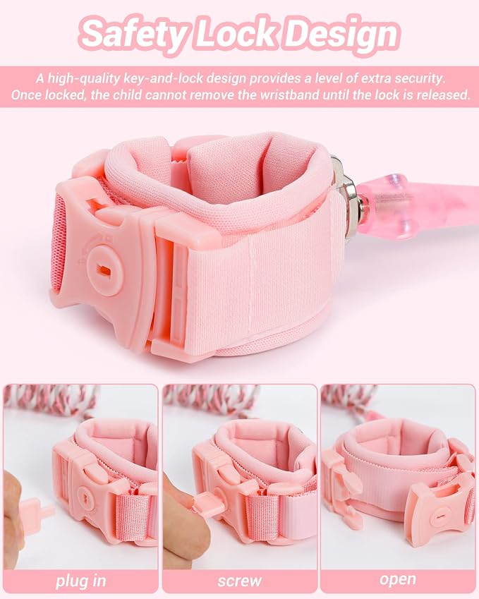 Anti Lost Wrist Link, Dr.meter 2 Pack Toddler Safety Leash - Image 3