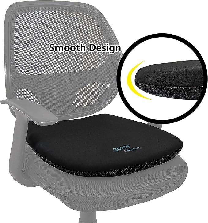 Sojoy Coccyx Gel Seat Cushion- Orthopedic Memory Foam Chair Cushions - Image 7