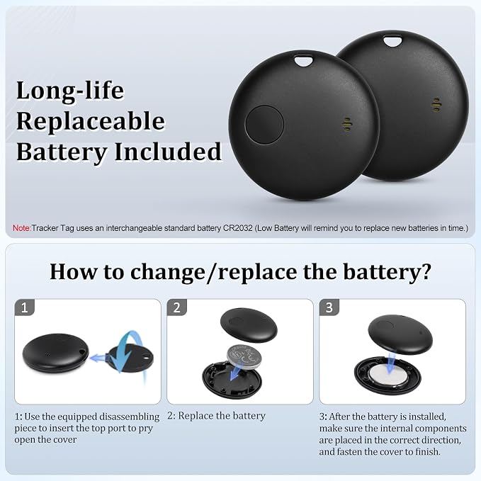 Geevon Smart Tag-2 Pack Bluetooth Tracker Work - Image 6