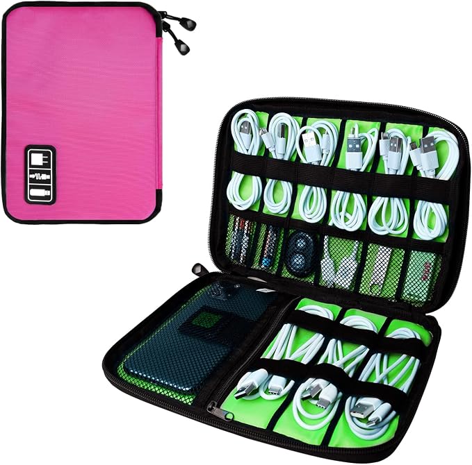 Electronics Travel Organizer, Portable Waterproof Electronic Travel Storage Bag by Lcsmaokin