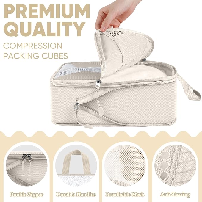 8 Set Compression Packing Cubes - Image 5