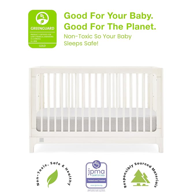 Delta Children babyGap Wren 4-in-1 Convertible Crib Greenguard Gold Certified - Image 3