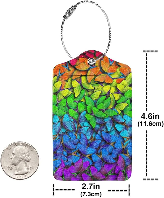 2 Pack Luggage Tag for Suitcases, Colorful Backpack Tag - Image 5