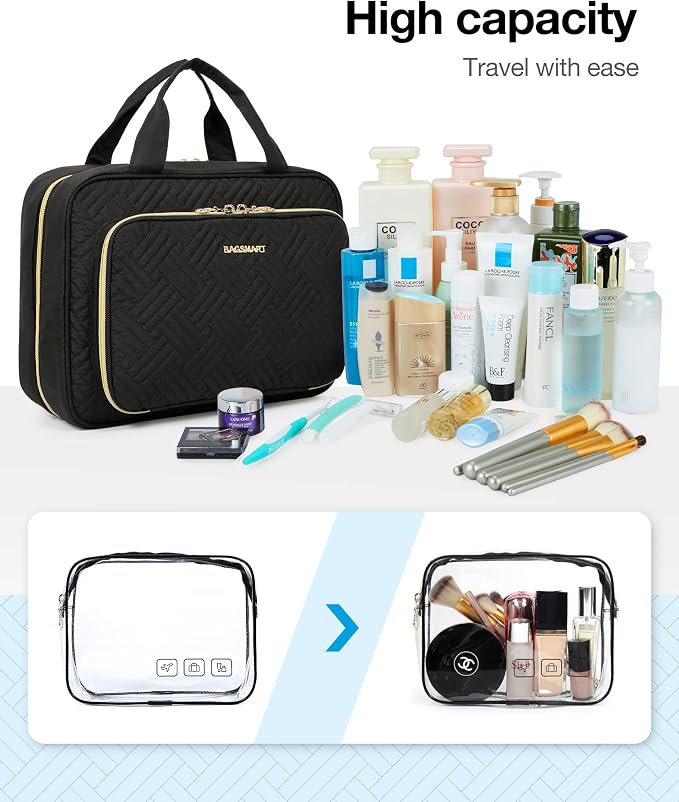 BAGSMART Toiletry Bag Hanging Travel Makeup Organizer - Image 7