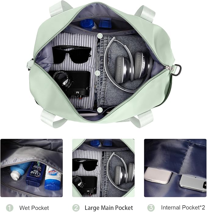Travel Duffel Bag, Sports Tote Gym Bag, Shoulder Weekender Overnight Bag - Image 6