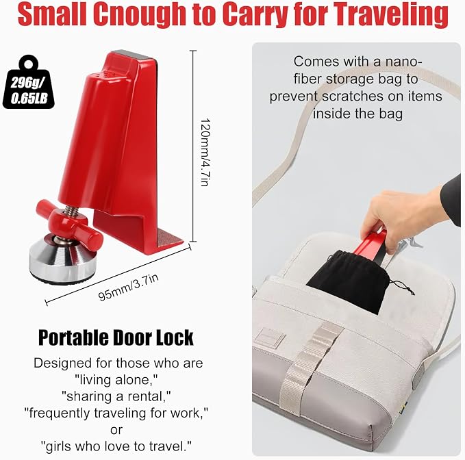 Door Stoppers Security, Portable Door Lock Brace - Image 4