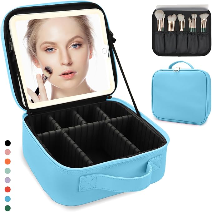 Travel Makeup Bag for Women and Makeup Artists Cosmetic Organizer Large Makeup by MORMIDTravelMakeupBag