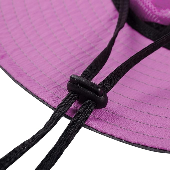 Rosoz Ponytail Sun Bucket Hats for Women UV Protection Foldable Mesh Wide Brim - Image 6