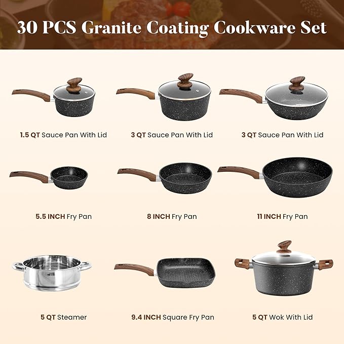 Kitchen Induction Cookware & Bakeware Set - Image 7