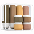 Travel Bottles 8 Pack, TSA Approved 3 oz Travel Toiletries Containers by Mrsdry