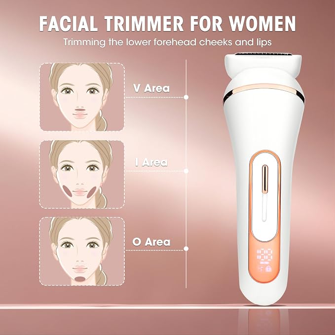 Electric Shavers for Women, 4 in 1 Hair Removal Kit - Image 7