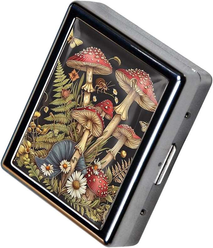 8‑Compartment Metal Pill Box Organizer – Portable Medicine Case 3″×2.6″ | - Image 4