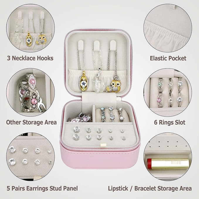 Travel Small Portable Mini Jewelry Box - Image 2