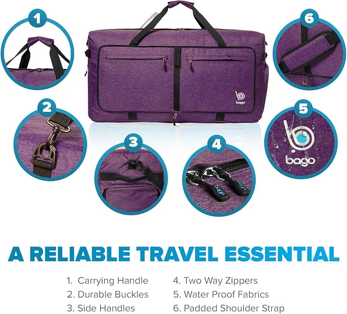Bago Large Foldable Duffel Bags - Image 5