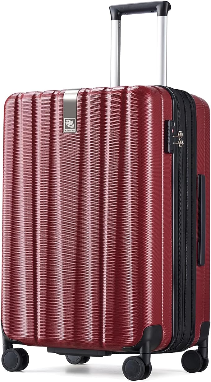 Hanke 24 Inch Expandable Checked Luggage Lightweight PC Hard Case Luggage by Hanke