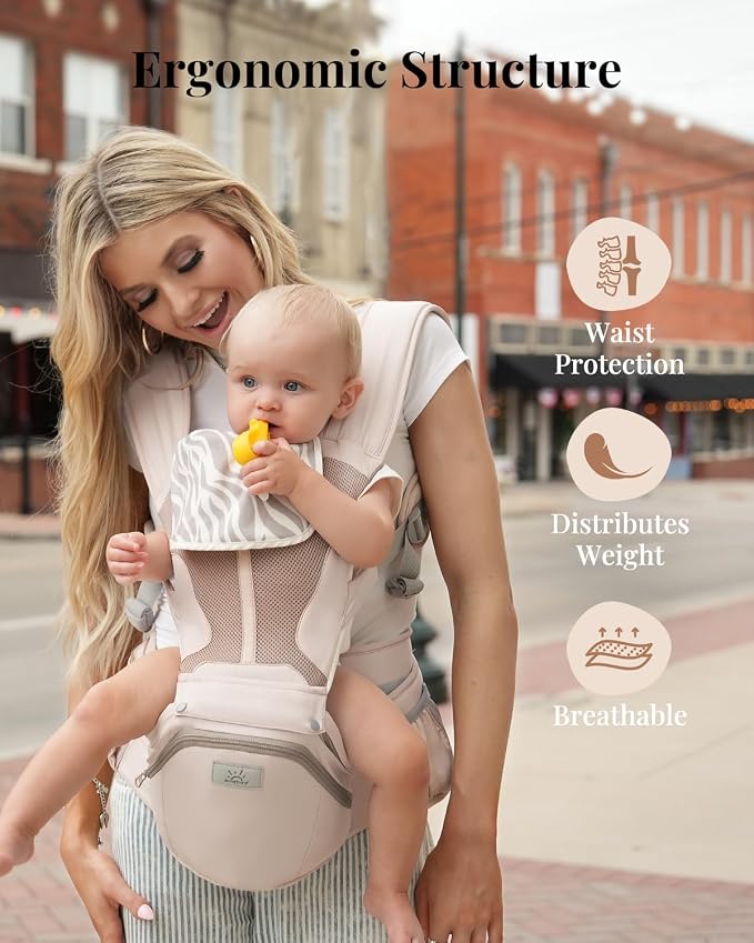 MOMTORY Carryall™ Pro Baby Carrier, Safety-Certified 6-in-1 Ultra Storage Baby - Image 6