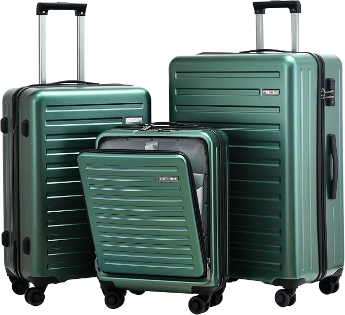 3Pcs Luggage Set, HardShell Lightweight, Only 20" by TydeCkare