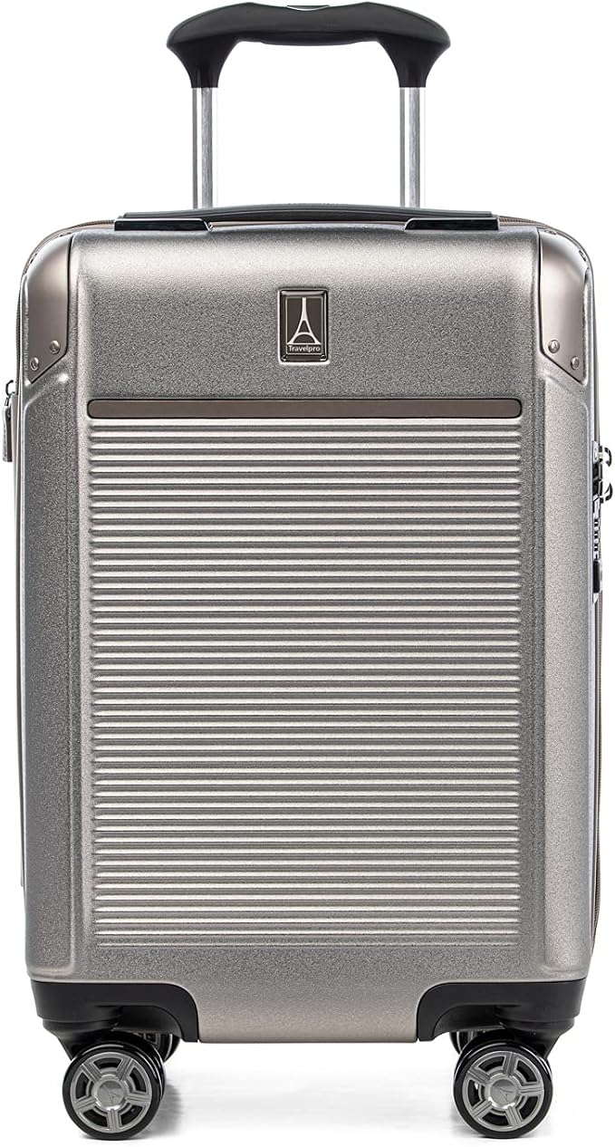 Travelpro Platinum Elite Hardside Expandable Carry on Luggage, 8 Wheel Spinner by Travelpro