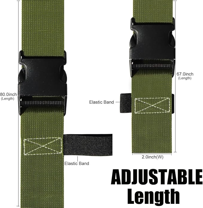 Luggage Straps for Suitcases TSA Approved-2 Pack Bright Personalized Luggage - Image 3