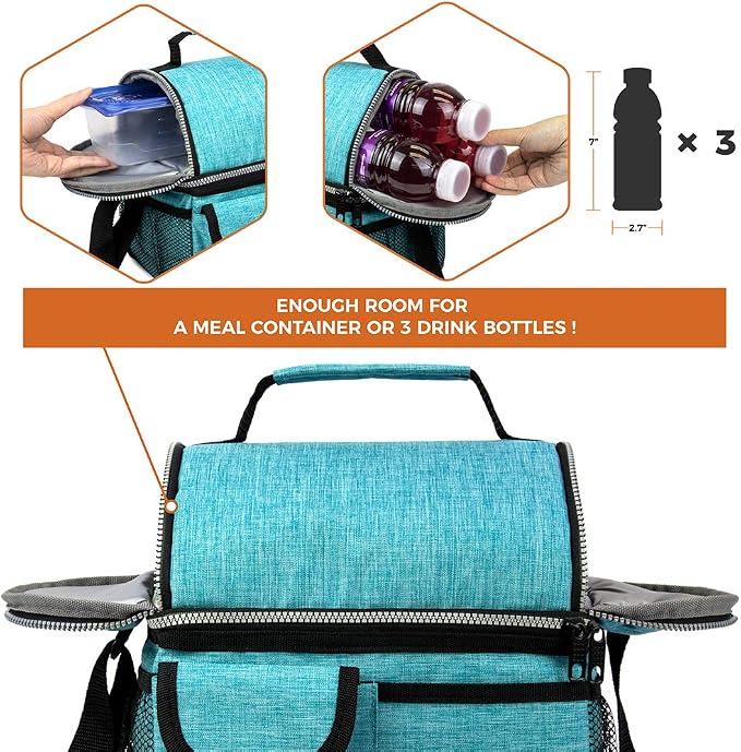 OPUX Lunch Box for Men, Adult Lunch Box Cooler, Insulated Lunch Bag Women - Image 7