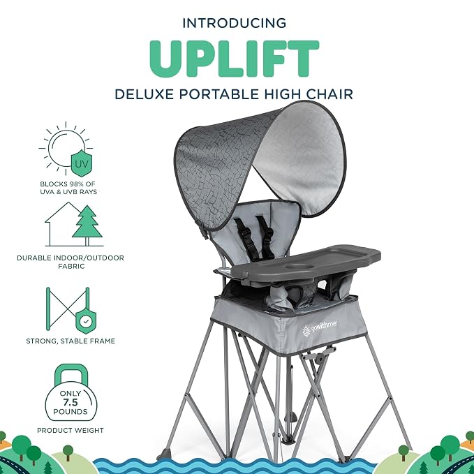 Baby Delight Go with Me Uplift Deluxe Portable High Chair | Travel High Chair | - Image 2