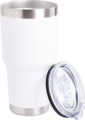 NORDAY | Tumbler with Lid - 30oz - White Insulated Tumbler - Stainless Steel by Norday