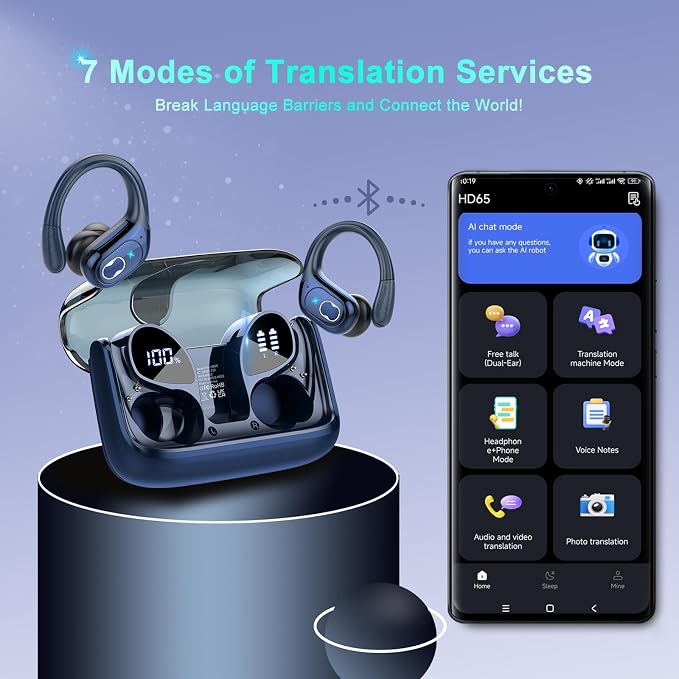 AI Translation Earbuds Real Time, 164 Language Translator Earbud 3-in-1 - Image 4