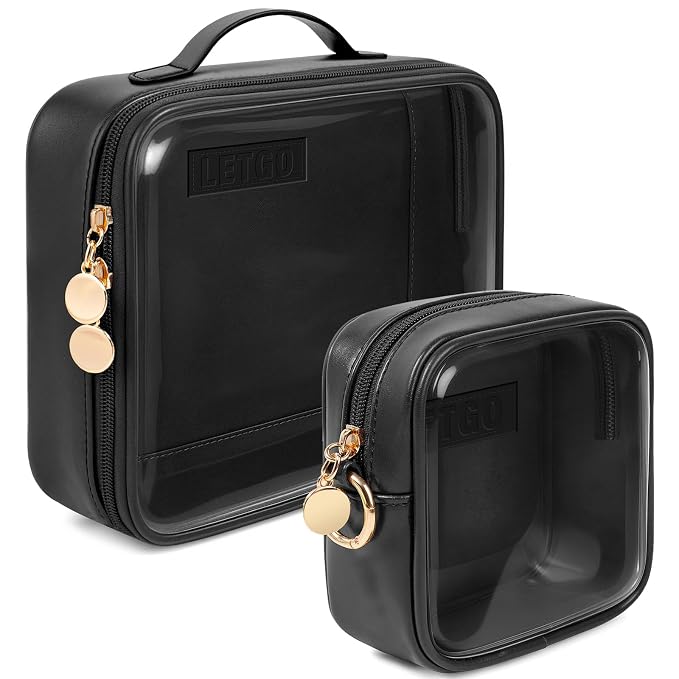 2pcs Clear Toiletry Bag TSA Approved Travel Bag, Carry On - Image 8