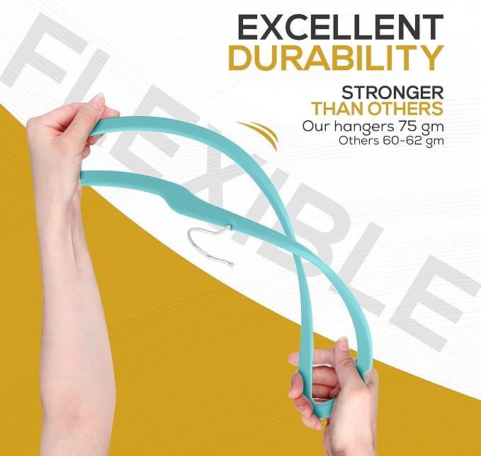 50 Pack New Premium Quality Velvet Hangers Ultra Thin Non Slip Adult Felt Space - Image 8