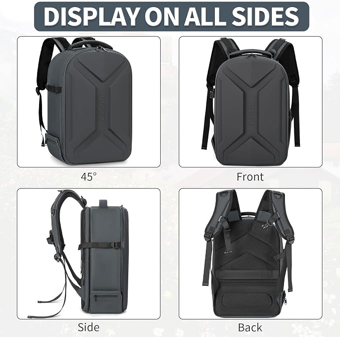 TORIBIO Camera Backpack, Hardshell DSLR Photography Camera Bag, Waterproof Hard - Image 8