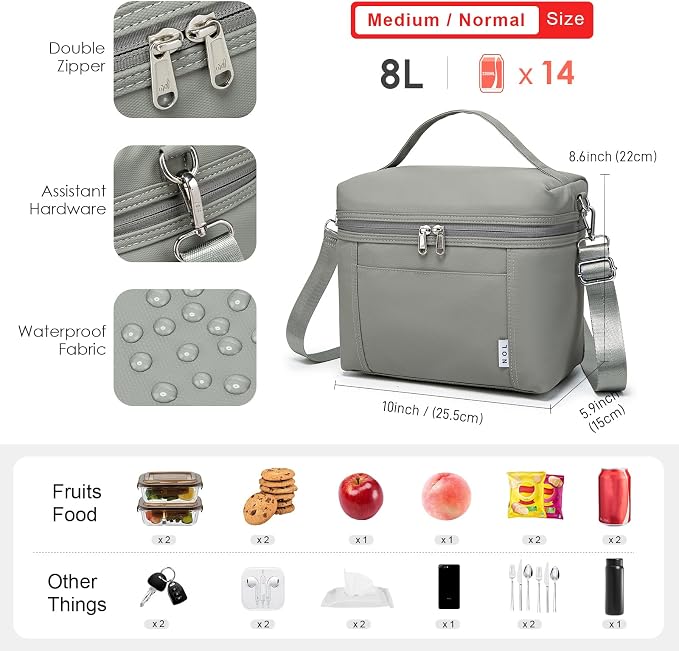 NOL Natural Organic Lifestyle Insulated Lunch Bags - Image 3