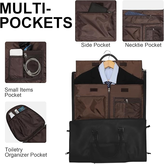 Modoker Rolling Garment Bag for Travel Wheeled Duffel Bag Luggage Suit Travel - Image 5