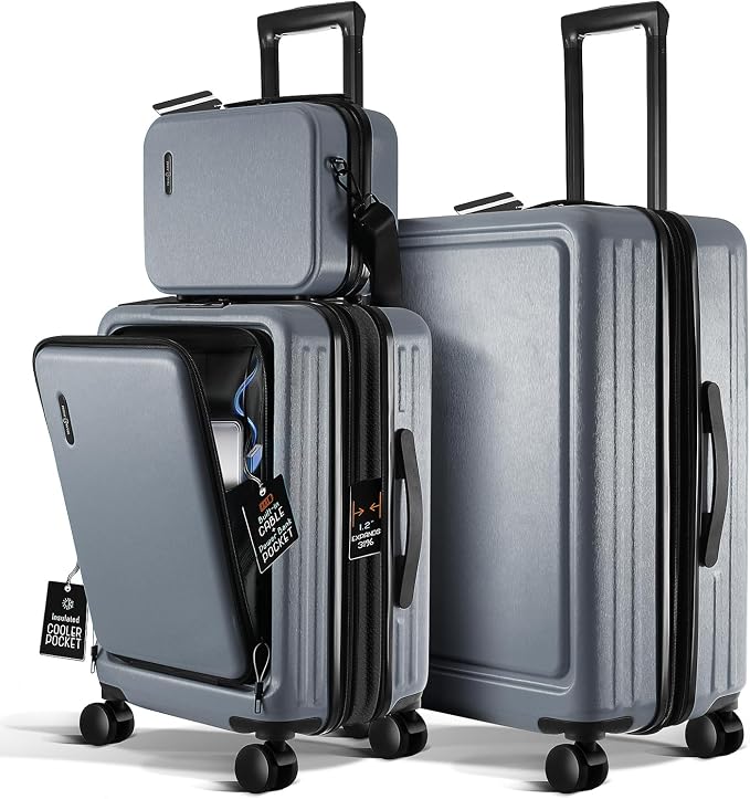 Luggage Sets 3 Piece, 22 Inch Carry on Luggage and 24 Inch Suitcases by TravelArim