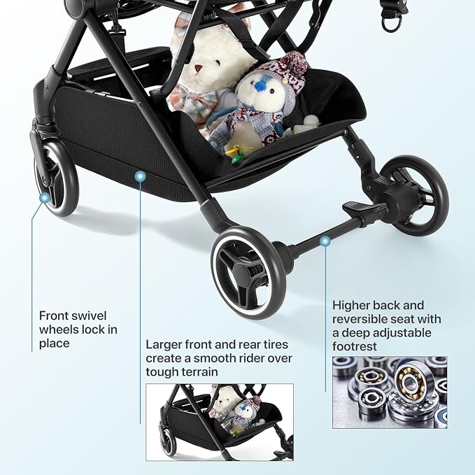 Lightweight Stroller Compact Travel Stroller - Image 7