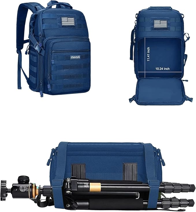 MOSISO Camera Backpack, DSLR/SLR/Mirrorless Tactical Camera Bag Case - Image 4