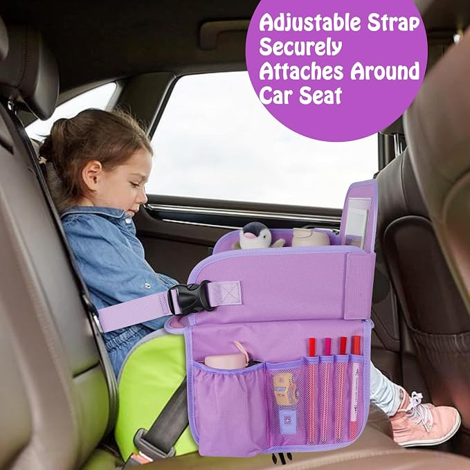 MENZOKE Car Seat Tray for Kids Travel, Kids Travel Tray - Image 7