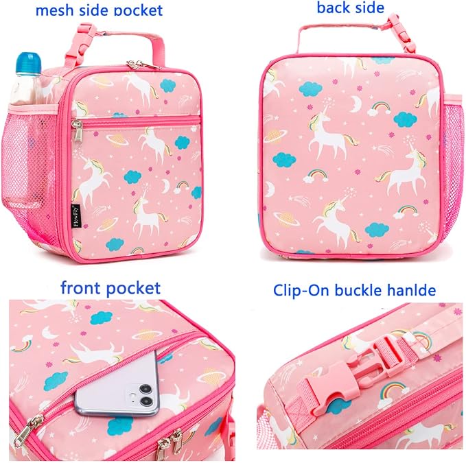 FlowFly Kids Lunch box Insulated Soft Bag Mini Cooler Back to School Thermal - Image 4