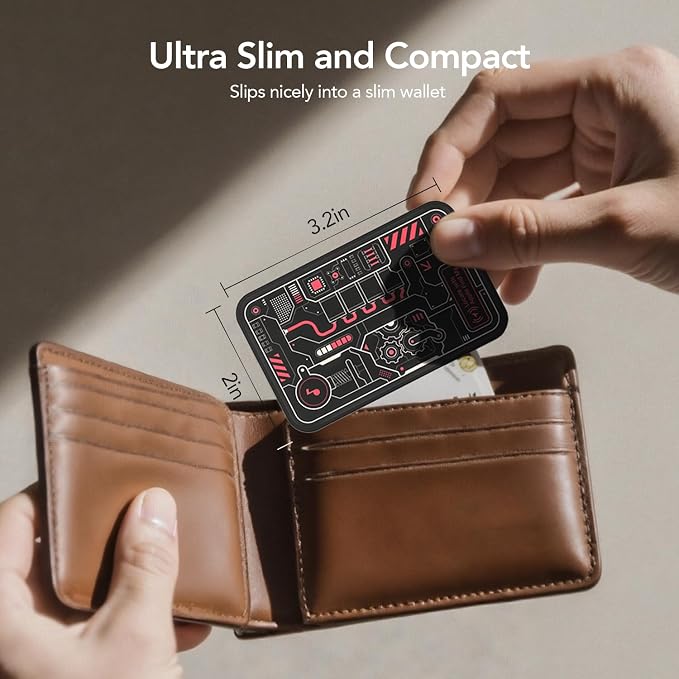 MFish Wallet Tracker Card, GPS Bluetooth Tracker, Air-Tag Works - Image 3