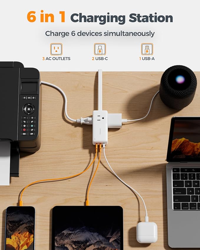 TESSAN USB Charging Station PD 65W, USB C Charger Blocks - Image 2
