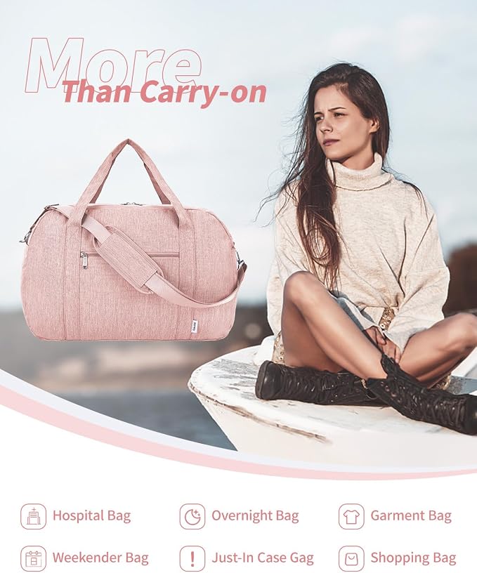 Narwey Carry on Bag 22x14x9 Airlines Approved, Carry on Duffle Bag - Image 8