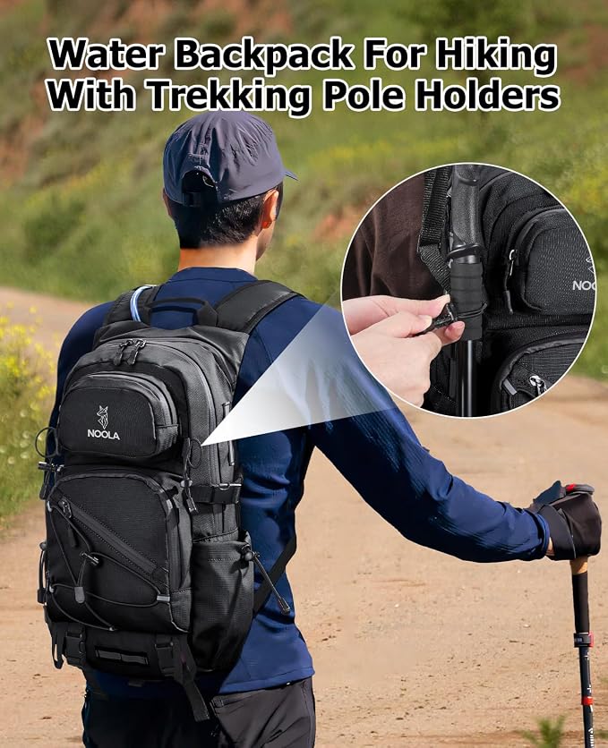 NOOLA Hydration Backpack with 3L Water Bladder, 22L Water Backpack - Image 5
